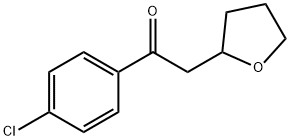 1-(4-chlorophenyl)-2-(tetrahydrofuran-2-yl)ethanone Struktur