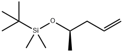 Silane, (1,1-dimethylethyl)dimethyl[[(1R)-1-methyl-3-buten-1-yl]oxy]- Structure