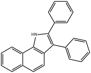 1H-Benz[g]indole, 2,3-diphenyl- Structure