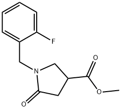 3-Pyrrolidinecarboxylic acid, 1-[(2-fluorophenyl)methyl]-5-oxo-, methyl ester