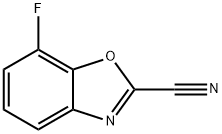 2-Benzoxazolecarbonitrile, 7-fluoro- Structure