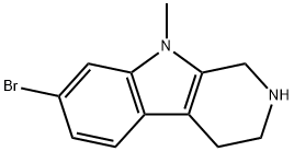 1H-Pyrido[3,4-b]indole, 7-bromo-2,3,4,9-tetrahydro-9-methyl- Structure