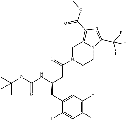 1174039-18-9 Imidazo[1,5-a]pyrazine-1-carboxylic acid, 7-[(3R)-3-[[(1,1-dimethylethoxy)carbonyl]amino]-1-oxo-4-(2,4,5-trifluorophenyl)butyl]-5,6,7,8-tetrahydro-3-(trifluoromethyl)-, methyl ester