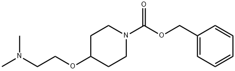 1-Piperidinecarboxylic acid, 4-[2-(dimethylamino)ethoxy]-, phenylmethyl ester