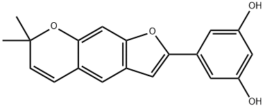 5-(7,7-Dimethyl-7H-furo[3,2-g][1]benzopyran-2-yl)-1,3-benzenediol,1174134-94-1,结构式