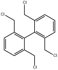 1,1'-Biphenyl, 2,2',6,6'-tetrakis(chloromethyl)- Structure