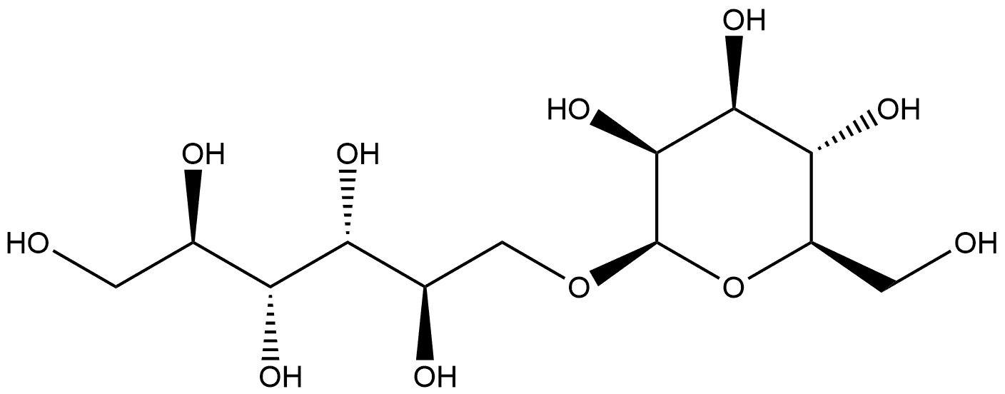 D-Mannitol, 1-O-β-D-mannopyranosyl- Structure