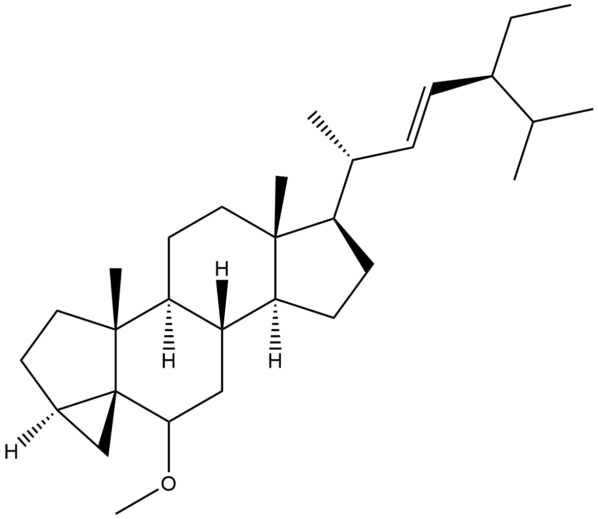3,5-Cyclostigmast-22-ene, 6-methoxy-, (3α,5R,22E)-