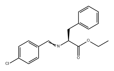Phenylalanine, N-[(4-chlorophenyl)methylene]-, ethyl ester Struktur