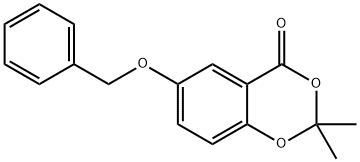 4H-1,3-Benzodioxin-4-one, 2,2-dimethyl-6-(phenylmethoxy)- Structure