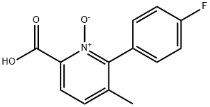 2-Pyridinecarboxylic acid, 6-(4-fluorophenyl)-5-methyl-, 1-oxide Structure