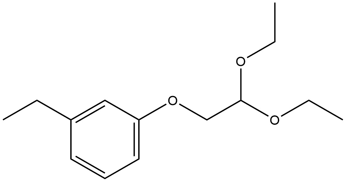 1-(2,2-Diethoxyethoxy)-3-ethylbenzene 结构式