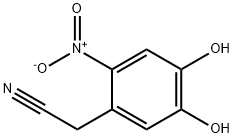Benzeneacetonitrile, 4,5-dihydroxy-2-nitro- Struktur