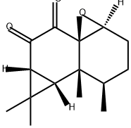 Cyclopropa[5,6]naphth[1,8a-b]oxirene-5,6-dione, octahydro-1,7,7,7b-tetramethyl-, (1R,3aS,4aR,6aR,7aS,7bR)- Structure