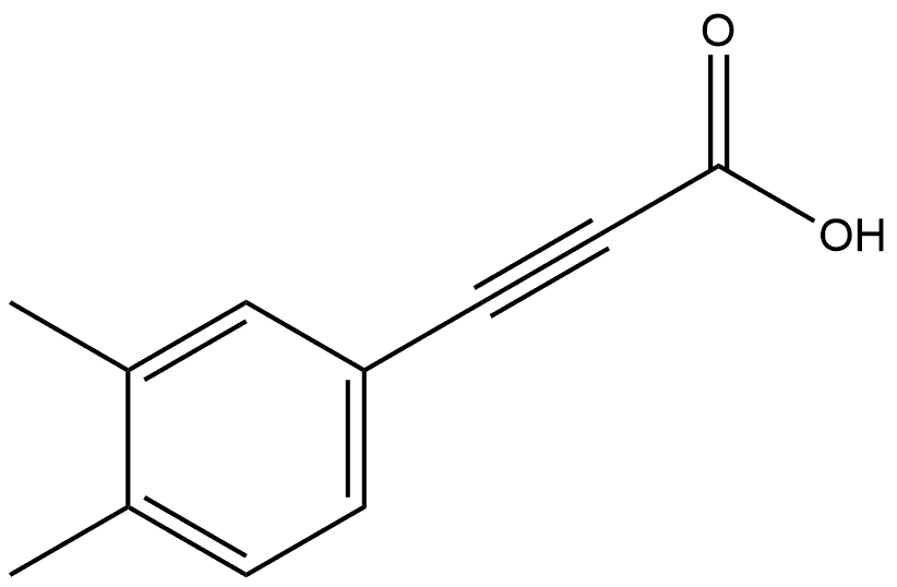 2-Propynoic acid, 3-(3,4-dimethylphenyl)- Struktur