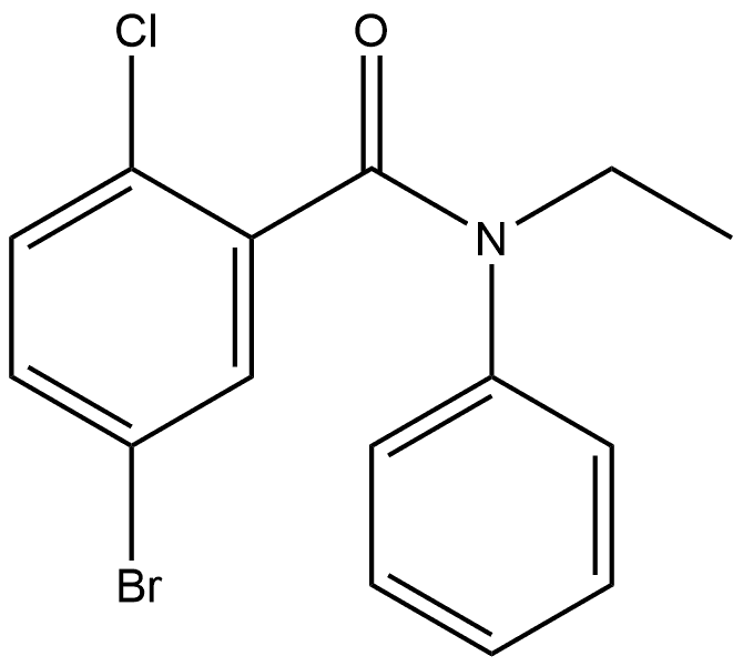 5-Bromo-2-chloro-N-ethyl-N-phenylbenzamide Structure