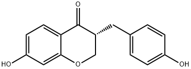 7,4'-Dihydroxyhomoisoflavanone Struktur