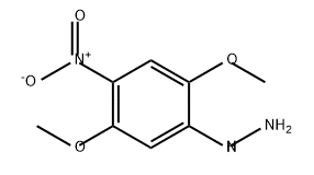 Hydrazine, (2,5-dimethoxy-4-nitrophenyl)- Struktur