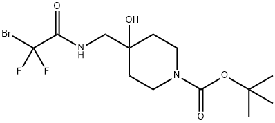 1-Piperidinecarboxylic acid, 4-[[(2-bromo-2,2-difluoroacetyl)amino]methyl]-4-hydroxy-, 1,1-dimethylethyl ester