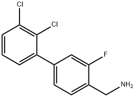 C-(2',3'-dichloro-3-fluoro-biphenyl-4-yl)-methylamine 结构式
