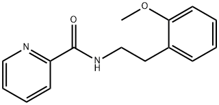 N-(2-甲氧基苯乙基)吡啶酰胺 结构式