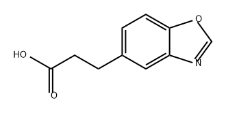 5-Benzoxazolepropanoic acid Struktur