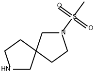 2,7-Diazaspiro[4.4]nonane, 2-(methylsulfonyl)- Struktur