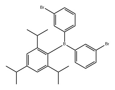 Borane, bis(3-bromophenyl)[2,4,6-tris(1-methylethyl)phenyl]- Structure