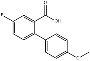 5-Fluoro-2-(4-methoxyphenyl)benzoic acid 结构式