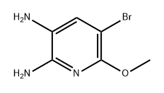 5-溴-6-甲氧基吡啶-2,3-二胺,1181731-20-3,结构式