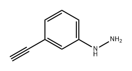 Hydrazine, (3-ethynylphenyl)- Structure