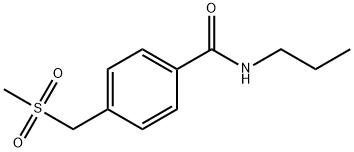 4-(Methanesulfonylmethyl)-n-propylbenzamide 结构式