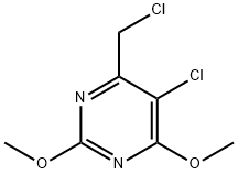 Pyrimidine, 5-chloro-4-(chloromethyl)-2,6-dimethoxy- Structure