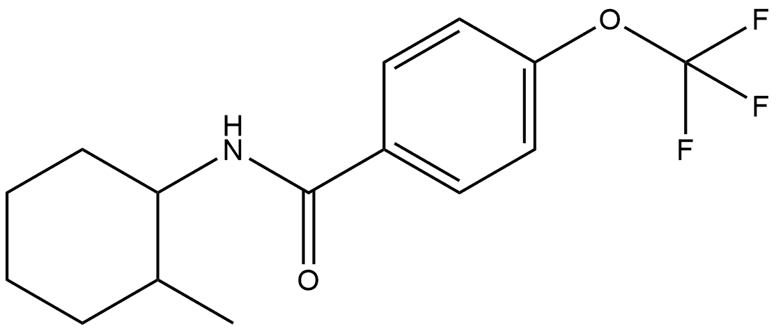 N-(2-Methylcyclohexyl)-4-(trifluoromethoxy)benzamide 结构式