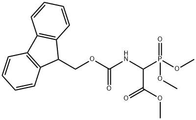FMOC-Α-膦酰基甘氨酸三甲酯, 1182708-98-0, 结构式