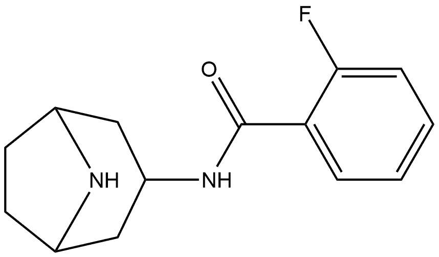 Benzamide, N-(3-endo)-8-azabicyclo[3.2.1]oct-3-yl-2-fluoro- Struktur