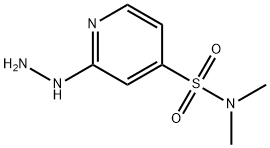 2-肼基-N,N-二甲基吡啶-4-磺酰胺, 1183205-07-3, 结构式