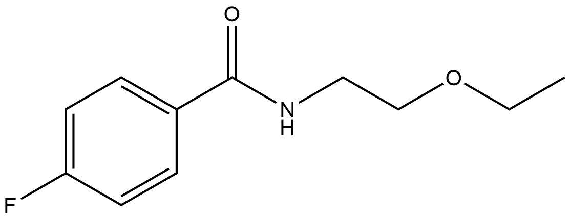 N-(2-Ethoxyethyl)-4-fluorobenzamide Structure