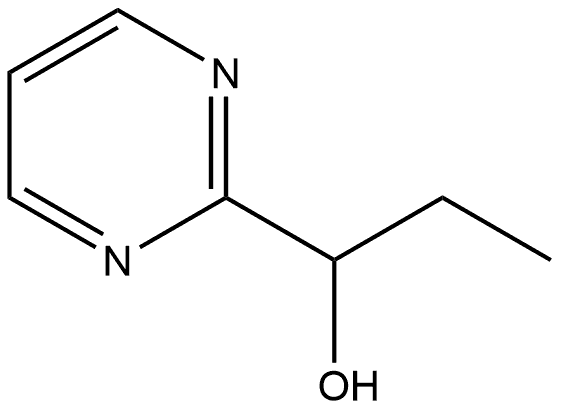 2-Pyrimidinemethanol, α-ethyl- Structure