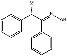 Ethanone, 2-hydroxy-1,2-diphenyl-, oxime, (1E,2S)- Structure