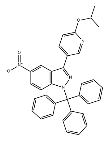 1H-Indazole, 3-[6-(1-methylethoxy)-3-pyridinyl]-5-nitro-1-(triphenylmethyl)-