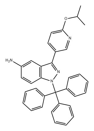 1H-Indazol-5-amine, 3-[6-(1-methylethoxy)-3-pyridinyl]-1-(triphenylmethyl)-