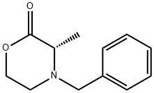 2-Morpholinone, 3-methyl-4-(phenylmethyl)-, (3S)- 结构式