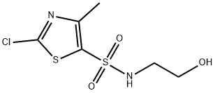 2-Chloro-N-(2-hydroxyethyl)-4-methyl-5-thiazolesulfonamide Struktur