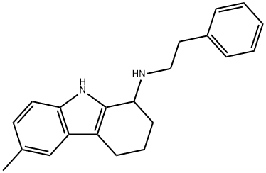 1H-Carbazol-1-amine, 2,3,4,9-tetrahydro-6-methyl-N-(2-phenylethyl)-|2,3,4,9-四氢-6-甲基-N-(2-苯乙基)-1H-咔唑-1-胺