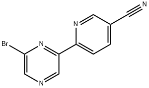 6-Bromo-2-(5''-cyano-2''-pyridyl)pyrazine Structure