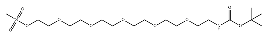 5,8,11,14,17,20-Hexaoxa-21-thia-2-azadocosanoic acid, 1,1-dimethylethyl ester, 21,21-dioxide Structure