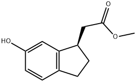 (R)-6-羟基茚满-1-乙酸甲酯, 1187197-92-7, 结构式
