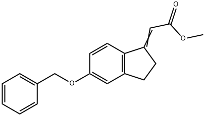 Acetic acid, 2-[2,3-dihydro-5-(phenylmethoxy)-1H-inden-1-ylidene]-, methyl ester