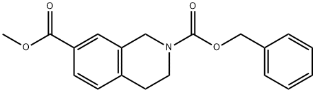 2,7(1H)-Isoquinolinedicarboxylic acid, 3,4-dihydro-, 7-methyl 2-(phenylmethyl) ester Structure